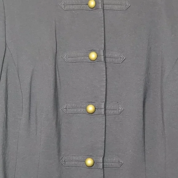 Lane Bryant Navy Blue Military Knit Blazer/Jacket - Picture 3 of 11